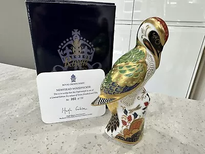Buy Royal Crown Derby GREEN NEWSTEAD WOODPECKER - Connaught House 350 Of 750 • 99£