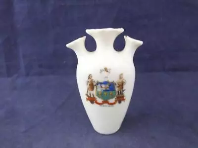 Buy Vintage Gemma Crested Ware 3 Funnel Vase Sheffield. • 10.96£