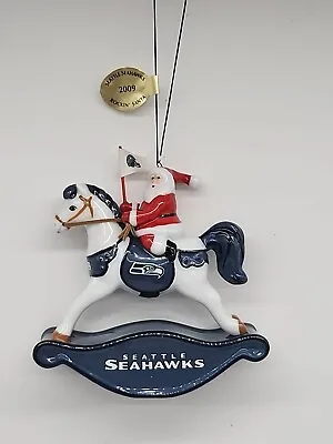 Buy Danbury Mint 2009 Rockin Santa Seattle Seahawks Rocking Horse Ornament Football  • 27.91£