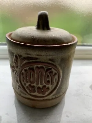 Buy New Vintage Tremar Honey Pot Jar With Lid Presingoll Pottery Cornwall 1970s 5  • 8£