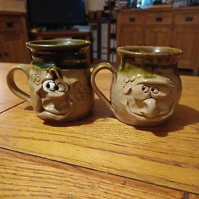 Buy Studio Art Pottery: Pretty Ugly Mugs Handmade In Wales: Funny Face: Unique Piece • 14£