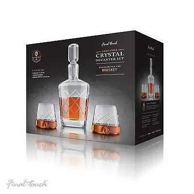 Buy Final Touch Durashield Whisky Decanter Set With Glasses • 71.99£