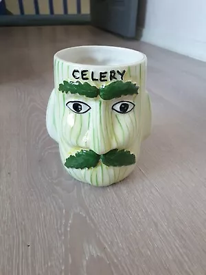 Buy Vintage Price Kensington Mr Celery Double Faced Ceramic Pot 3644 • 15£