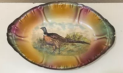 Buy Vintage Franz Ant Mehlem Bonn Germany Platter Game Bird Pheasant 15” X 9.625” • 17.05£