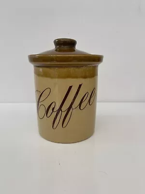 Buy TG Green Pottery Granville Pattern Coffee Caddy With Ceramic Lid, Large, Brown • 45£