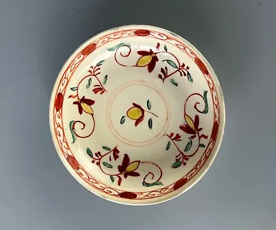 Buy A Rare And Charming Late 18thc Miniature Creamware Hand Painted Saucer • 1£