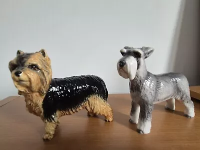 Buy Vintage John Beswick Black Brown 4'' Dog Hand Painted Ceramic Terrier Figurine • 15£