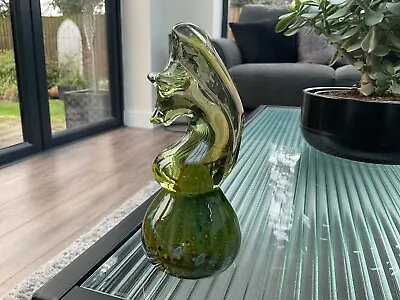 Buy Vintage Glass Seahorse Heavy Paperweight Mdina Malta Signed Excellent Condition • 9.99£