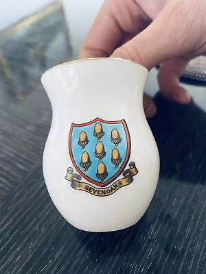 Buy W.H. GOSS Crested China Pots Seyenoaks Model Of Celtic Drinking Cup • 0.99£
