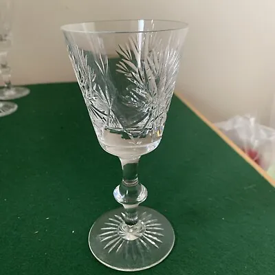 Buy Edinburgh Crystal Star Of Edinburgh  White Wine Glass 15.5cm High -  VGC • 25£