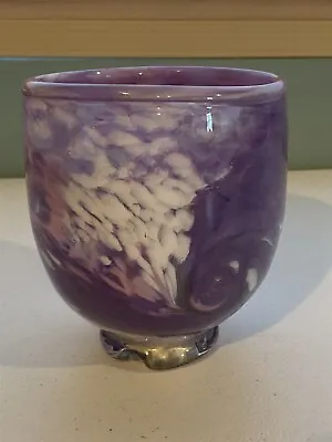 Buy Tacoma Glassblowing Studio Purple Handblown Glass Vase • 28.84£