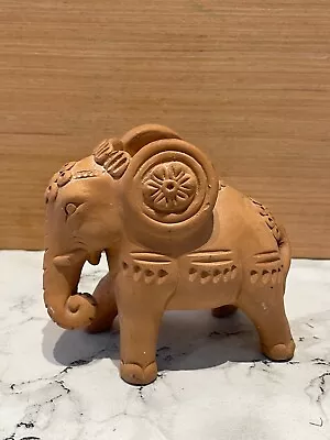 Buy Clay Pottery Elephant Ornament 4  High     #243 • 7.77£