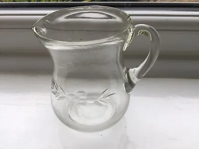 Buy Vintage Small Etched Glass Jug  • 2.50£