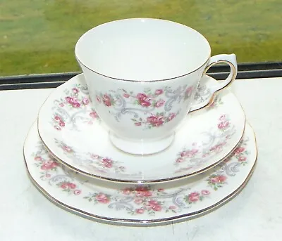 Buy Royal Osborne Fine Bone Rosebud Pattern 1 X Trio Cup Saucer Plate 8585 Pattern • 8£