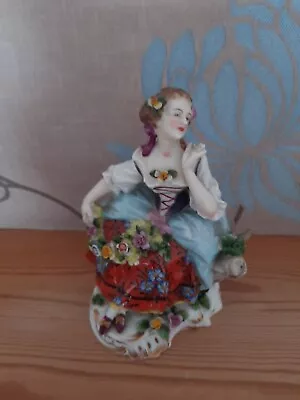 Buy Sitzendorf Figurine. Lady Arranging Flowers. A/f • 9.99£