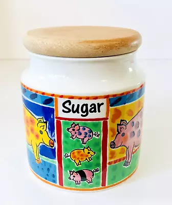 Buy Dunoon Stoneware Sugar Storage Jar, Farmyard Design By Jane Brookshaw • 6.50£