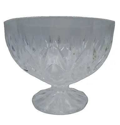 Buy Heavy Crystal Glass Pedestal Fruit Bowl Dessert Bowl Centre Piece Bowl VGC  • 14.24£