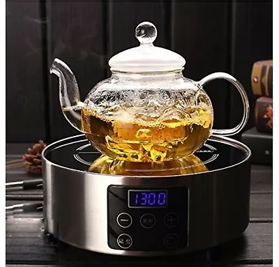 Buy Glass Teapot With Infuser - Strainer For Loose Tea 600ML • 12.99£