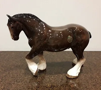 Buy Large Vintage Melba Ware Shire Horse Figurine 28x40cm • 20£