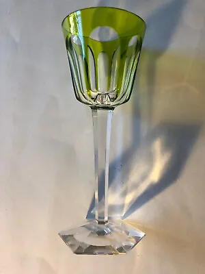 Buy Baccarat/Versailles Harcourt Rhine Wine Glass, Chartreuse- Multi-Faceted • 165.96£
