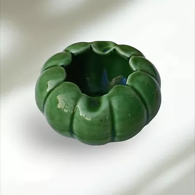 Buy Vintage Green Marked Art Pottery Lotus Flower Ash Tray Succulent Planter  • 28.66£