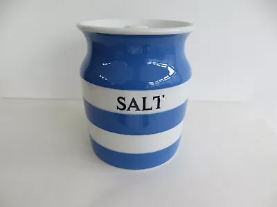 Buy T.G.Green Cornishware “Salt” Jar - Black Shield With Lid • 9.99£