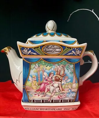 Buy Vintage Sadler Shakespeare Themed 'Midsummer 's Night Dream' Porcelain Teapot • 18.50£