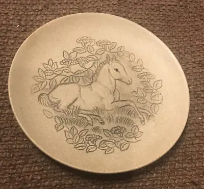 Buy Poole Pottery Small Animal Plates 13 Cms.  Pony/Horse • 3.99£