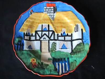 Buy Coronaware S. Hancock & Sons Stoke-on-Trent Decorative 3D Thatched Cottage Plate • 5£