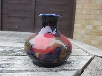 Buy Moorcroft   Pottery   Pomegranate  Pattern Squat Shape Vase • 185£
