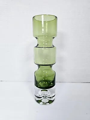 Buy Vintage 1960s Bo Borgstrom For Aseda Glasbruk Green Segmented Glass Vase 8.5  • 77.05£