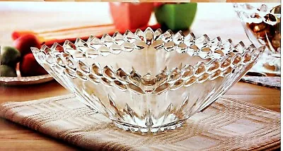 Buy Crystal Clear Glass Fruit Bowls Veg Fruit Salad Olive Storage Serving Bowl Table • 10.97£