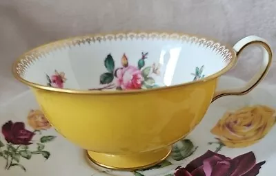 Buy RARE Spode Copeland Bright Yellow Vintage Teacup Only Made In ENGLAND Cup Desc • 77.77£