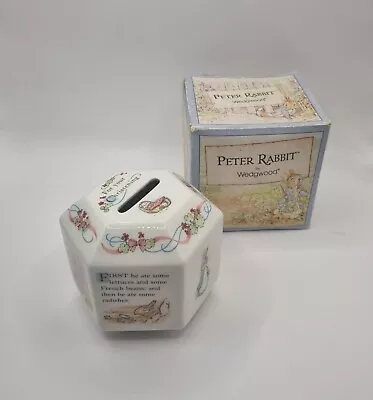Buy PETER RABBIT By Wedgwood Money Savings Pot Collectable Christening Gift Boxed • 14.99£