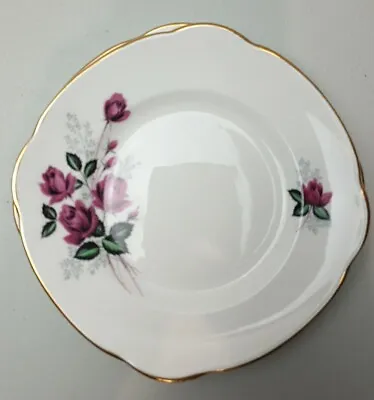 Buy 2 X Vintage Side Plates Duchess Rose Pattern With Gold Gilt Edge • 7.60£