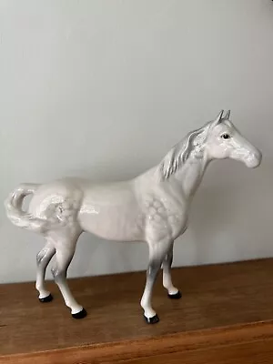 Buy Beswick Dapple Grey Swishtail  Horse ~ Model 1182 ~ Excellent Condition • 18£