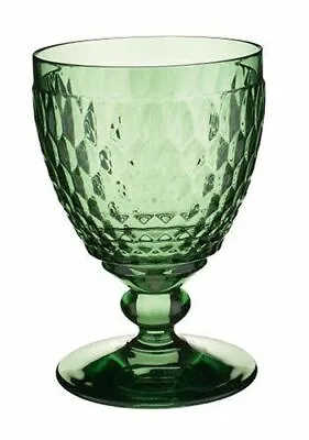 Buy Glass Water Goblet 400 Ml Green Single/ Set Of 2/4 Villeroy & Boch Boston • 16.99£