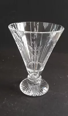 Buy Stuart & Sons Crystal Cut  Art Deco Glass Vase Rare  Pattern  • 26.99£