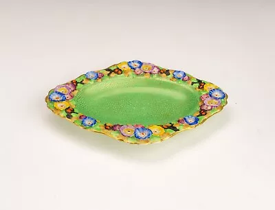 Buy Antique Tuscan China - Relief Moulded Flower & Gilt Dish - Art Deco! • 7.99£
