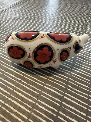 Buy One Royal Crown Derby Bone China Pig. Good Condition. • 8.50£