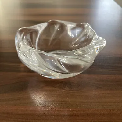 Buy Vintage Daum France Crystal Glass Small Ashtray/ Salt - Signed • 25£