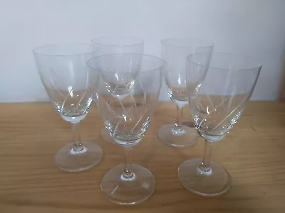 Buy X5 Cut Glass Crystal Wine Glasses • 7£