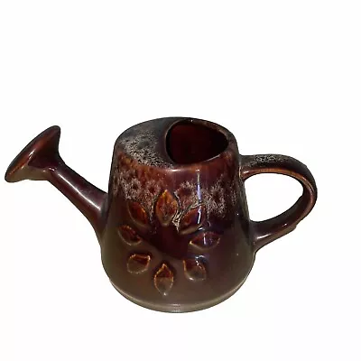 Buy Vintage KERNEWEK Pottery Cornwall Brown Drip Glaze Watering Can 10.5cm Tall VGC • 9.99£