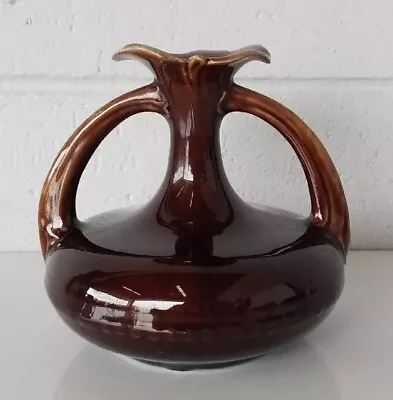 Buy Wannopee Antique American Art Pottery Open Handle Vase • 125.23£