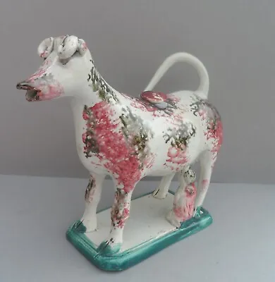 Buy An Early Staffordshire Cow Creamer In The Style Of Whieldon Pottery. C1850?. • 295£