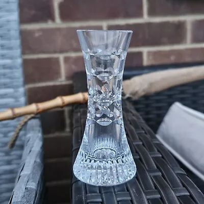 Buy Vintage Royal Doulton Cut Glass Etched 4 Inch Retro Flower Clear Vase • 14.99£