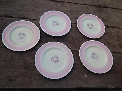 Buy 5x Clarice Cliff Dinner Plates 9  Clarice Cliff China Plates Newport Pottery • 35£