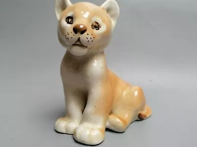 Buy Vintage Ceramic Lion Cub Kitsch Cat Retro Interior Marked A Cute  • 20£