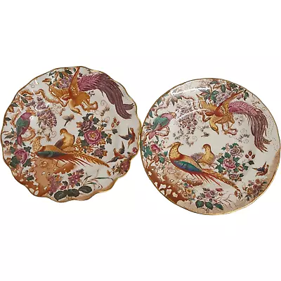 Buy 2 Royal Crown Derby Olde Avesbury Decorative Plates 1 With Frilled Edge • 19.99£