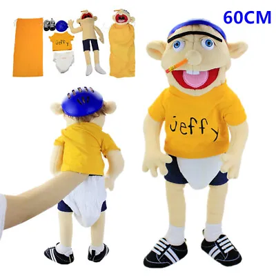 Buy 40/60cm Jeffy Puppet Hat Hand Jeffy Plush Cosplay Toy Game Stuffed Doll Kid Gift • 16.44£